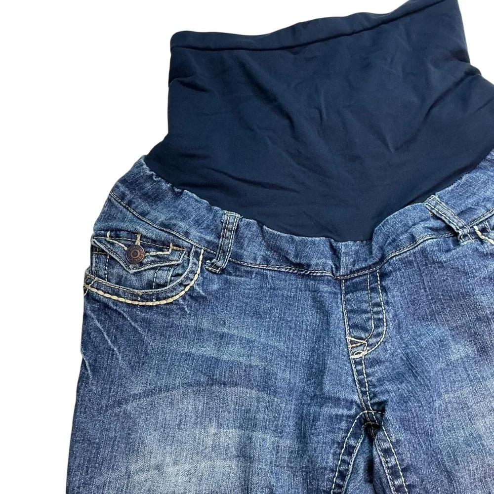 Wallflower Denim‎ Blue Cropped Capri Maternity Jeans Size Medium